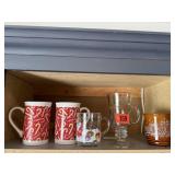 Christmas glassware