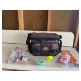 Fishing tackle tote bag, contents included
