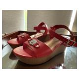 Nautica red strappy sandlessize 8 1/2