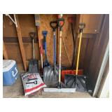 Snow shovels, ice melt, ice scrapers