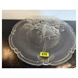 Glass Christmas plate