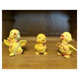 Yellow duck collectibles (3)