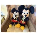 Vintage Mickey Mouse plush toys (2)