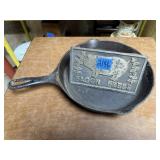 Cast iron skillet, bacon press