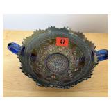 Carnival glass bowl