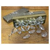 Box of tear drop crystals