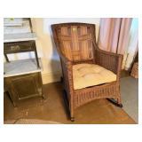 Wicker rocking chair