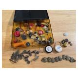 Jewelry bits, charms, keychains, pins