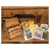 Weis desk box, vintage literature