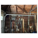 Yard tools, shovels, rakes, pruners