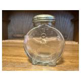 Antique clock jar