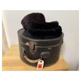 Fur, lined hats (2), hat case
