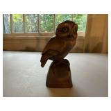 Owl wood carving