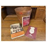 Bartender, pub, wine books, basket included