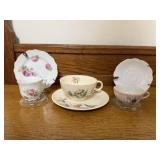 China tea cups & saucers (3 pairs)