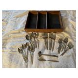 Tray of silverware