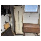 Wooden chimney cabinet, no contents