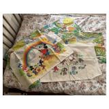 Assorted vintage bedding