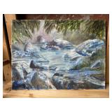 "Blue Rocks" painting