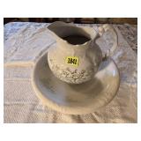 Mismatched pitcher & basin