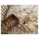 Antique baby & youth clothes, booties