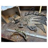 Cast iron, ornate, wall brackets & hooks