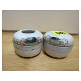 Hand painted hair, trinket boxes (2)