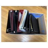Box of 3 ring binders