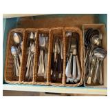 Drawer of silverware