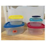 Stacking storage containers