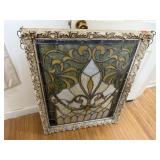 Ornate hanging stained glass artwork