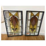 Matching stained glass window panes (2)