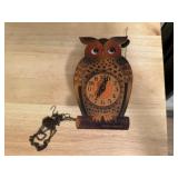 Owl wall clock