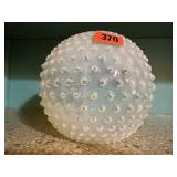Hobnail Moonstone round vase