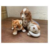 Cat & dog figurine