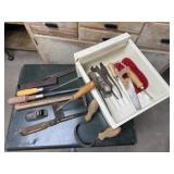 Hand tools, wood planes, chisels