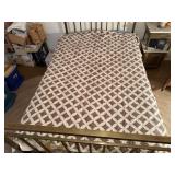 Antique Calico quilt, hand quilted