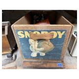 Wooden crate of plumbing supplies, vent covers