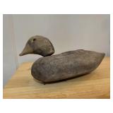 Wood primitive duck decoy