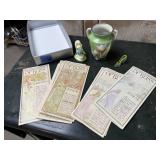 Bliss cards, collectibles, tulip vase, crystal sho