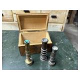 Brass nozzles, recipe box