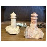 Stone lighthouse lights (2)