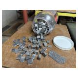 Jar of printers blocks