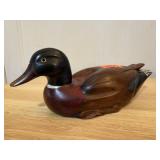 Wooden duck carving