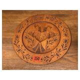Love bird scrollwork plate