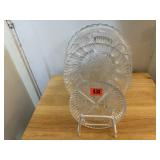 Cut glass serving platters