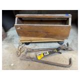 Primitive toolbox, pry bars