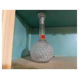 Hobnail Moonstone decanter