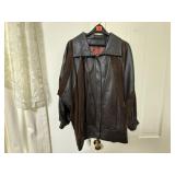 Vintage leather & suede coat