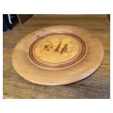 Wood carving plate